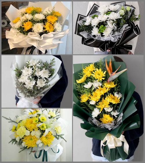 湖北孝感市安陆市赵棚镇白事花束代送